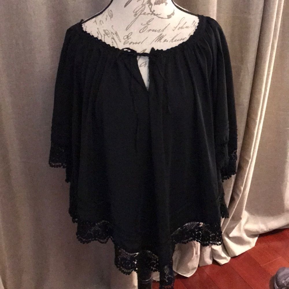Beautiful oversized black blouse